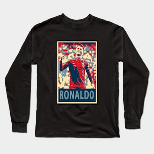 Cristiano Ronaldo - Hope Poster Long Sleeve T-Shirt